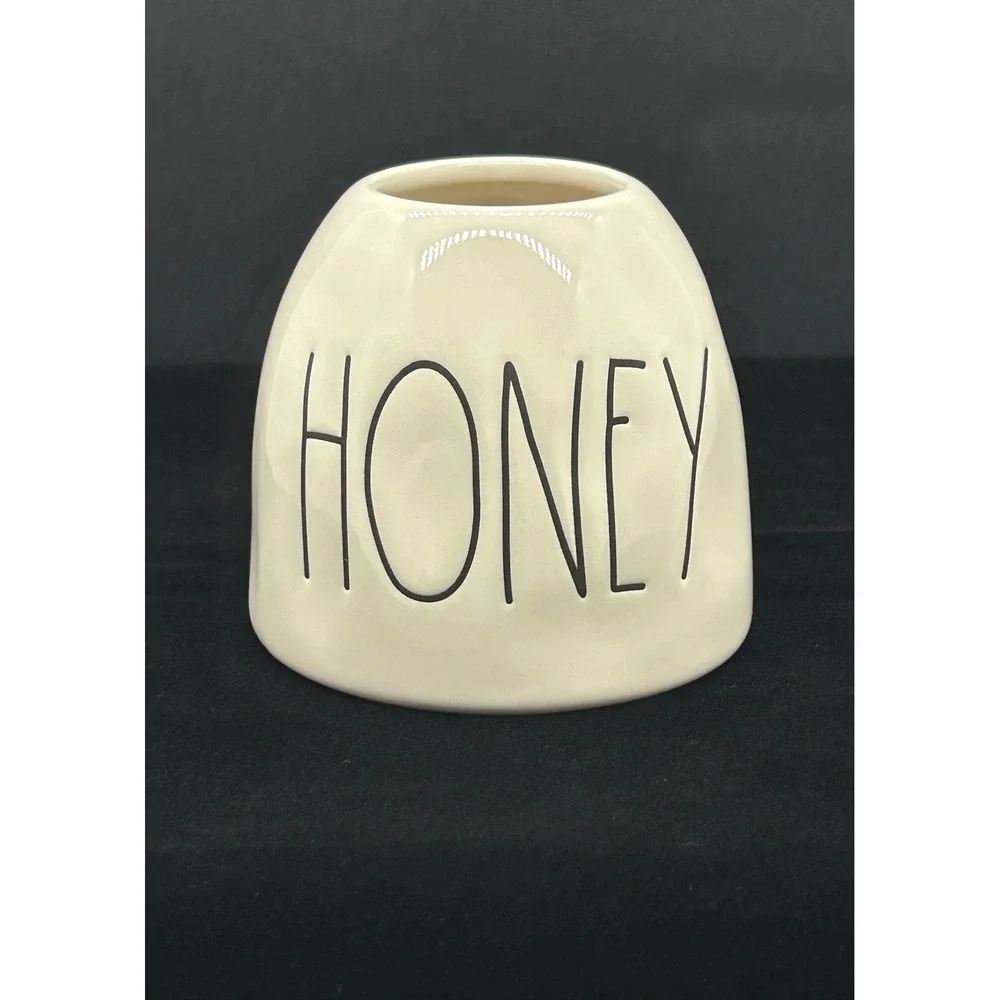 Rae Dunn Honey Jar Artisan Collection by Magenta Cream Ceramic Farmhouse Decor